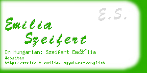 emilia szeifert business card
